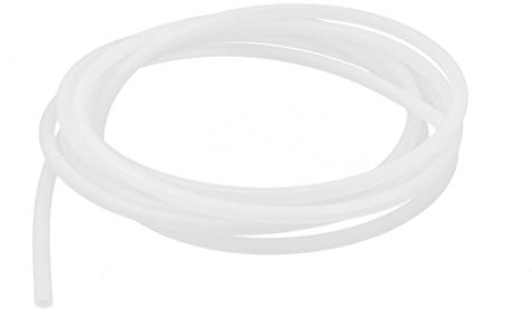 sourcing map Tube en Silicone 3mm ID X 6mm OD 3 Mètres Tube en caoutchouc de Silicone Flexible tuyau d'air d'eau translucide pour le transfert de pompe