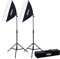 Fovitec 850W 2-Light 51x71cm EZ Setup Softbox Studio Lights - Continuous Lighting Kit for Video Photography
