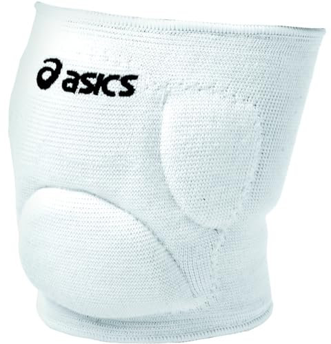 Asics Junior Youth Ace Rodilleras de perfil bajo de voleibol - ZD0926, Blanco