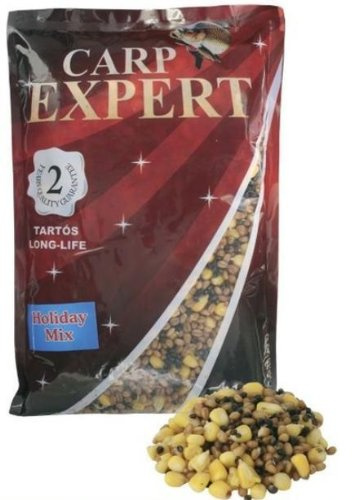 Carp Expert Holiday Mix 3 Korn (Mais, Hanf, Weizen) Vorgekocht 800g Fertige Partikel Angelfutter Partikel
