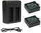 Newmowa® 1100mAh Ersatz Akku (2-Pack) und tragbar Mini USB Ladegerät Kit für SJ4000,SJ5000,SJ6000,SJ7000,SJ8000,SJ9000 SJCAM Sport-Kamera,YI 4K Discovery Version