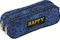Clairefontaine Happy Style Federmappe, 22 x 7 x 7 cm weiß 22 x 7 x 8 cm blau