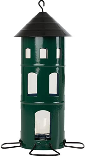 Wildlife Garden WG338 Kombi-Haus Samen Grün - Vogelfutterhaus aus Metall