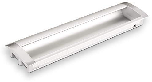 SOTECH Möbelgriff EL-03 BA 160 mm Chrom matt | Muschelgriff Aluminium Einlassgriff