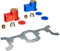 SOMATHERM FOR YOU - kit doppia connessione incassata in una parete cava, per tubo multistrato 16