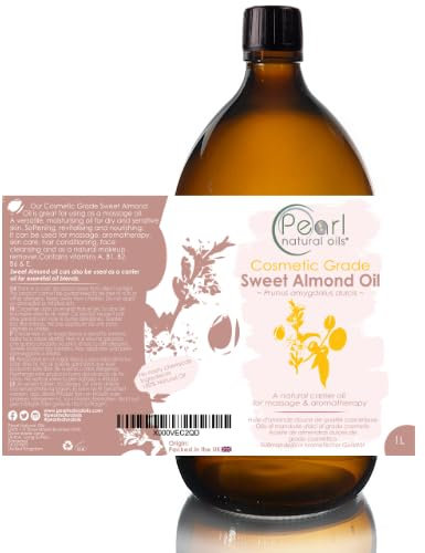 Cosmetic Grade Sweet Almond Oil GMO free, Vegan, 1 litre