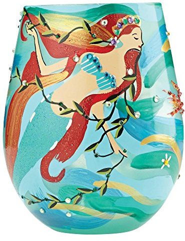 Lolita Enesco 4057324-Lolita Sirena Bicchiere da Vino, Multicolore, 10 x 10 x 12.5 cm