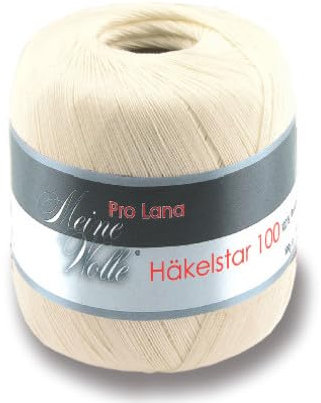 PRO LANA Häkelstar 100 - Farbe: 02-100 g/ca. 566 m Wolle
