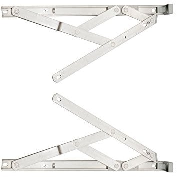 Pair of 13mm x 12 inch Side Hung Window Stays/Friction Hinges - Designed to Stay Open in Any Position Due to Friction, for uPVC or Aluminium profiled Windows (310mm).