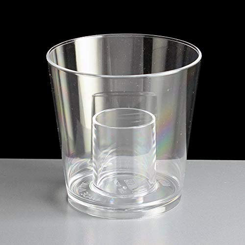 Bomb Shots Clear CE 3oz / 85ml - Case of 1000 - 8.5cl Bomb Shot Cups, Bomb Shotz, Polystyrene Shot Cups, Disposable Shot Glasses, Plastic Shot Glasses - 25ml CE Shot with 60ml Chaser - Ideal for Red Bull & Jagermeister