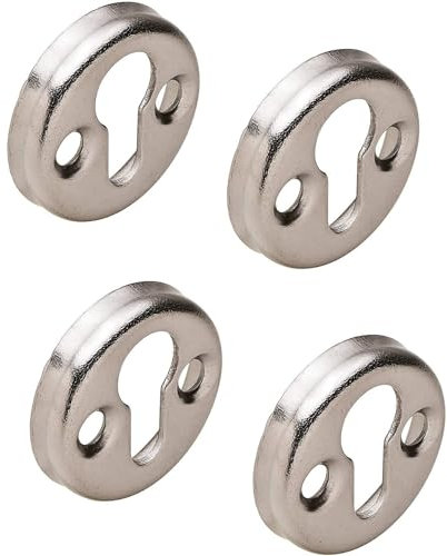Gedotec Kapsel-Bettbeschlag zum Einbohren Möbelverbinder Stahl Bettverbinder ohne Aushängesicherung | Linsenkopf-Beschlag mit Ø 30 mm | MADE IN GERMANY | 4 Stück - Einängebeschlag zum Schrauben