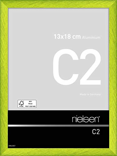 nielsen Aluminium Bilderrahmen C2, 13x18 cm, Cyber Grün