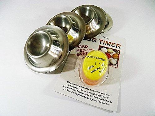 Edelstahl EH Eierbecher mit Egg Timer