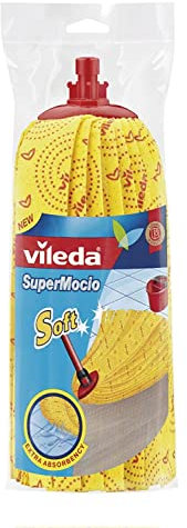 Vileda SuperMocio Soft - Accesorio fregona (Rojo, Amarillo)