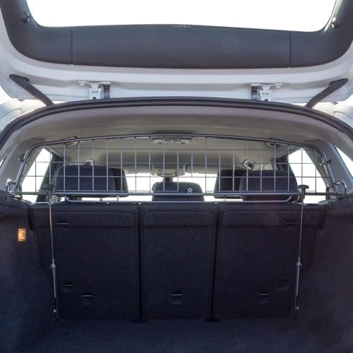 Travall Hundegitter kompatibel mit BMW X1 (2009-2015) Fahrzeugspezifischer Kofferraumschutz Gepäckschutz Trenngitter Ladungsteiler Hochbelastbare Stahl Auto Haustierbarriere