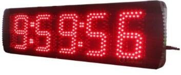 Godrelish Grande Rouge Couleur LED Horloge Minuteur 12,7 cm haute Digital pour le sport synchronisation Peut utiliser comme Horloge et Compte à rebours et compter jusqu'à avec télécommande infrarouge
