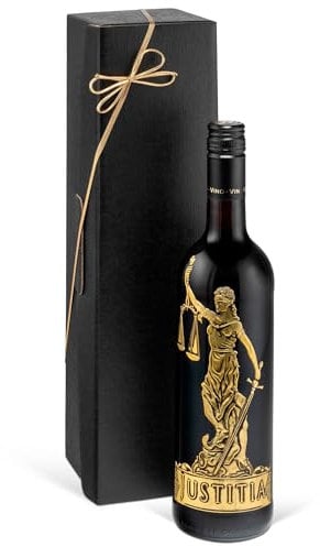 Justitia Rotwein in 1er Geschenkkarton - Merlot aus Italien (0,75 l)