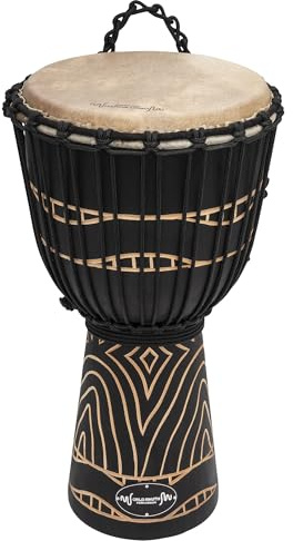 World Rhythm 40cm (16”) Djembe Drum with 8 Goatskin Head