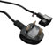rhinocables IEC C13 Extension Cord Power Cable Lead with UK Pin Plug, Single Socket for Monitor, Kettle, PC, Computer Mains Power Supply, Black (2m Right Angle)