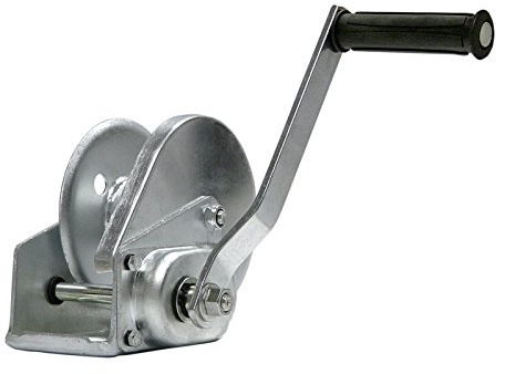 Planeta H30024 Handseilwinden ohne Seil, Typ BHW-1200, maximal Zugkraft unterste (1.) Seillage 550 daN, maximal Zugkraft oberste (9.) Seillage 200 daN, Trommeldurchmesser 47,8 mm