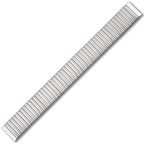 Eichmüller Flexibles Spannband aus poliertem Edelstahl, matt/PVD-Beschichtung, Silberfarben - Matt, 12mm, Armband