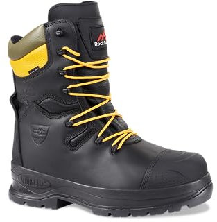Rock Fall RF328 Chatsworth Safety Work Chainsaw Boot- Black Size 7