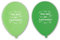 Unbekannt 10 Luftballons Alles Gute zur Konfirmation, GRÜN & HELLGRÜN, ca. 30 cm Durchmesser