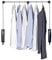 WENKO Barre de penderie relevable Barre de penderie basculante Argent Mat