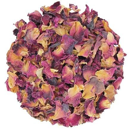1000Kräuter Rosenblüten rot Rosenblütenblätter Essblüten Teeblüten Rosenblütentee Dekoblüten Hochzeit essbare Blüten (2000g)