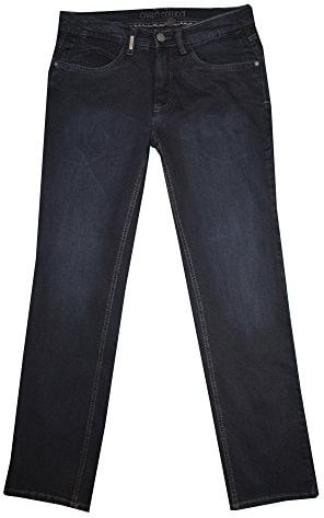Carlo Colucci Herren Stretch 5-Pocket Trend Jeans Hose Mod. Enrico, Regular Gerade (36/32, 7060 Blue Black)