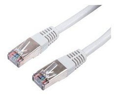 Connectland - Câble réseau RJ45 Droit F/UTP CAT6 Blinde 20 m Beige