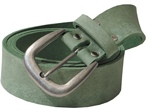 Ledergürtel mint aus weichem Rindleder 4 cm breit aus eigener Fertigung