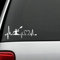 Bluegrass Decals K1021 Kajak Herzschlag Lifeline Monitor Aufkleber, Weiß, Herz, Vinyl, Medizinisch, Sticker