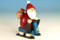 Kunsthandwerk Ullrich Holzfigur Weihnachtsmann auf Schlitten HxB 10,5x7cm NEU Seiffen Erzgebirge Dekoration Holzfiguren Weihnachten Fensterschmuck Spielzeug Deko Weihnachtsfigur