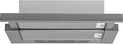 Hotpoint 60cm Telescopic Canopy Cooker Hood - Stainless Steel