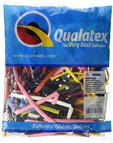 Qualatex 43956.0 Entertainer Binden Luftballons, Traditionell, 260Q Traditional Assortment 100CT