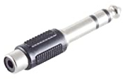 Klinkenstecker Stereo 6,3mm / Cinchbuchse
