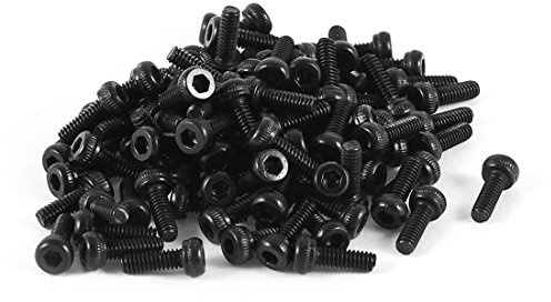 sourcing map 100 PCS Innensechskant gerändelt Gap Head Bolt M2 x 6 de | Edelstahl
