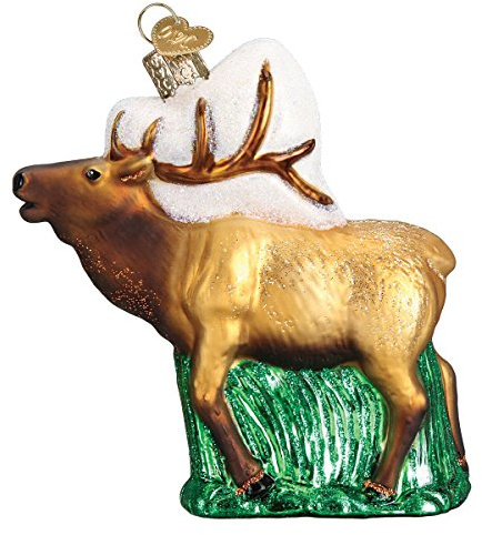 Old World Christmas Glass Blown Ornament Elk (12502)