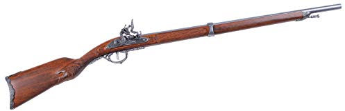 Denix Deko Waffe Steinschlossgewehr Napoleon Bonaparte, historisch, Braun, Erwachsene und Kinder, unisex