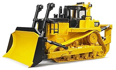 bruder 02452 - Cat großer Kettendozer - 1:16 Fahrzeuge, Baufahrzeug, Baustelle, Baumaschine, Planierraupe, Spielzeug ab 4 Jahre