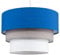 MiniSun | Round Modern 3 Tier Fabric Ceiling Pendant Light Shade in Blue | Pendant Lights, Home Décor & Improvement Essential
