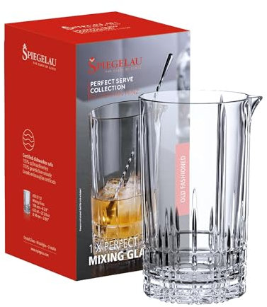 Spiegelau Cocktail Mixing Glass, Crystal, Perfect Serve, 4500152 - 158 mm, 630 ml, Diameter 99 mm
