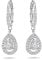 Swarovski Angelic Drop-Ohrhänger, Tropfenschliff, Weiß, Rhodiniert