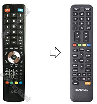 Meliconi 1961 Telecomando Compatibile (Non Originale) per Ok ODL 32250 - B, ODL 32150 - B, Ole 22150 - B, Ole 24150 - B, Ole 19150 -B