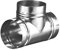 Swiftair T PIECE METAL EQUAL TEE DUCTING CONNECTOR FANS HYDROPONICS 4 5 6 8 10 & 12 (8 200mm)