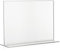 VITAdisplays® T-Ständer Querformat/Tischaufsteller/Acrylglas-Aufsteller/T-Werbeaufsteller, DIN A4 (29,7 × 21cm), Transparent aus original PLEXIGLAS®