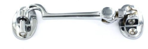 ChoicefullBargain 100mm - 2 X Cabin Hook & Eye Door Gate Lock Latch Catch Polished Chrome