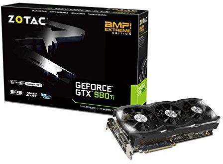 Zotac GeForce GTX 980 Ti AMP Extreme Carte Graphique PCI-E HDMI DVI 6 Go