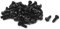 sourcing map M2,5x 8mm Knopfkopf Innensechskantschraube Schwarz 50Stk